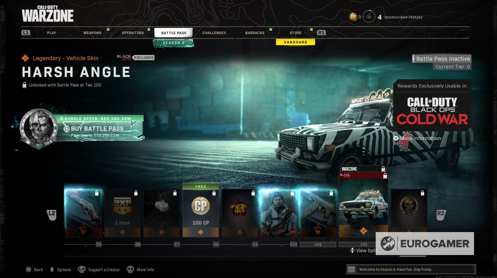 Black Ops Cold War, Warzone Season 6 Battle Pass skins and Operators